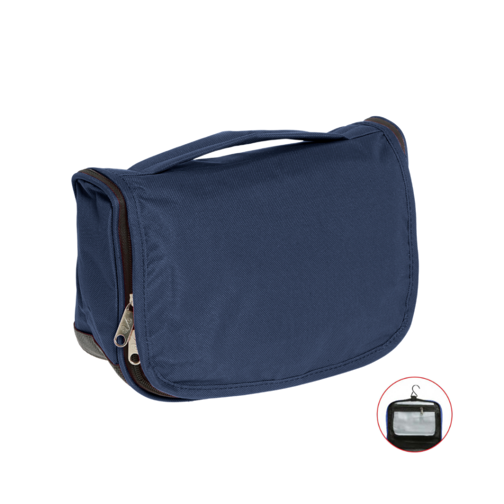 beauty case con gancio navy