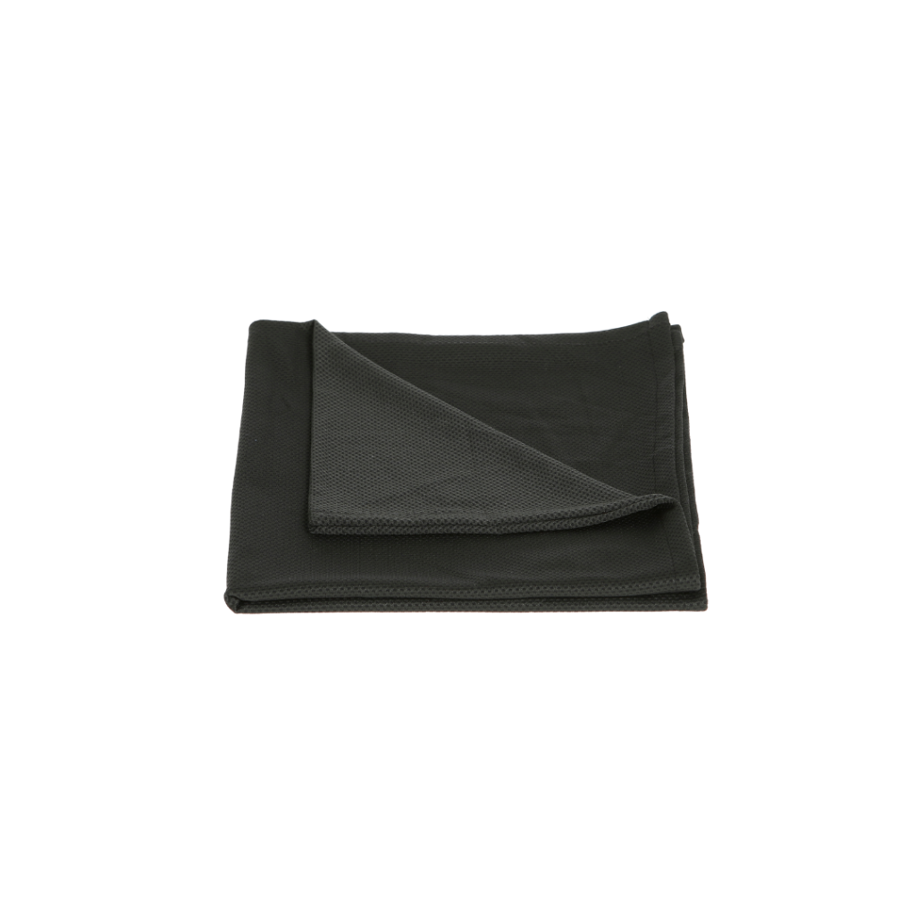 telo in microfibra waffle nero