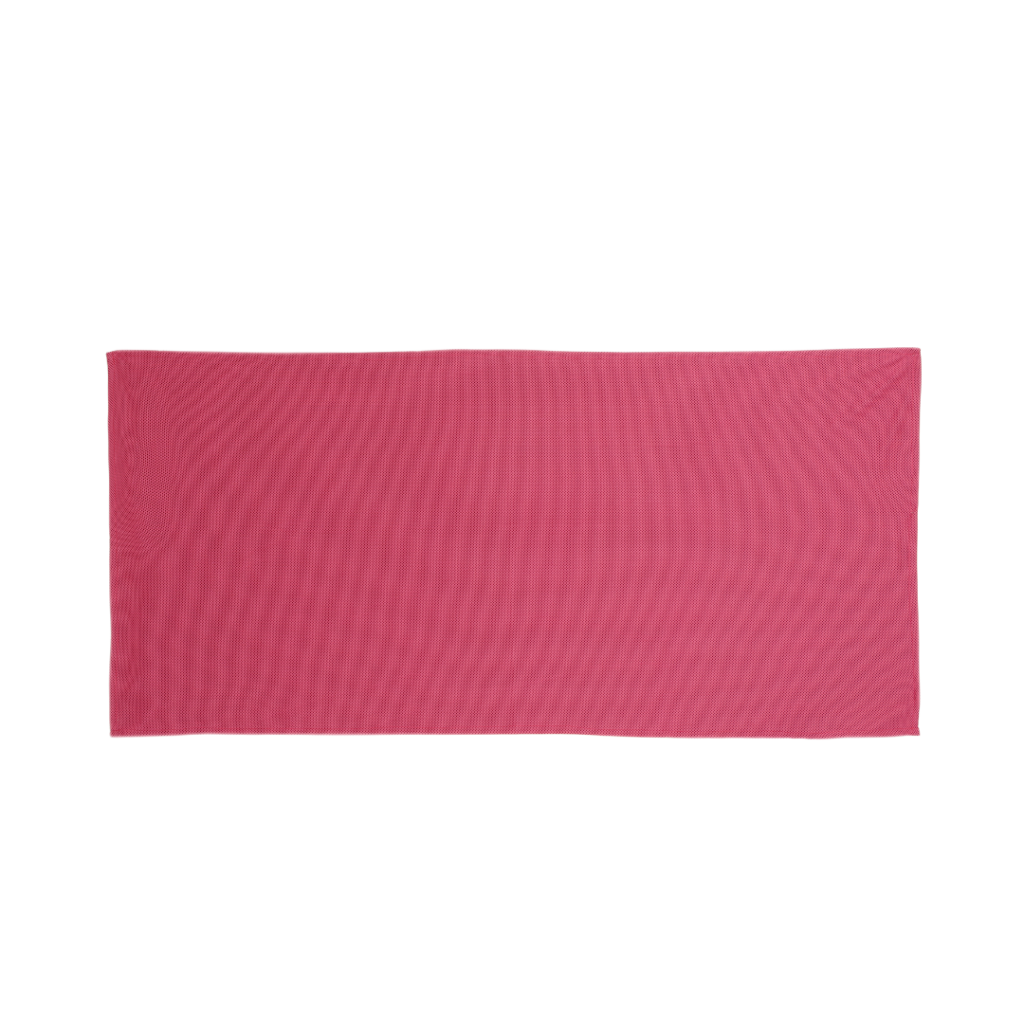 telo in microfibra waffle rosa