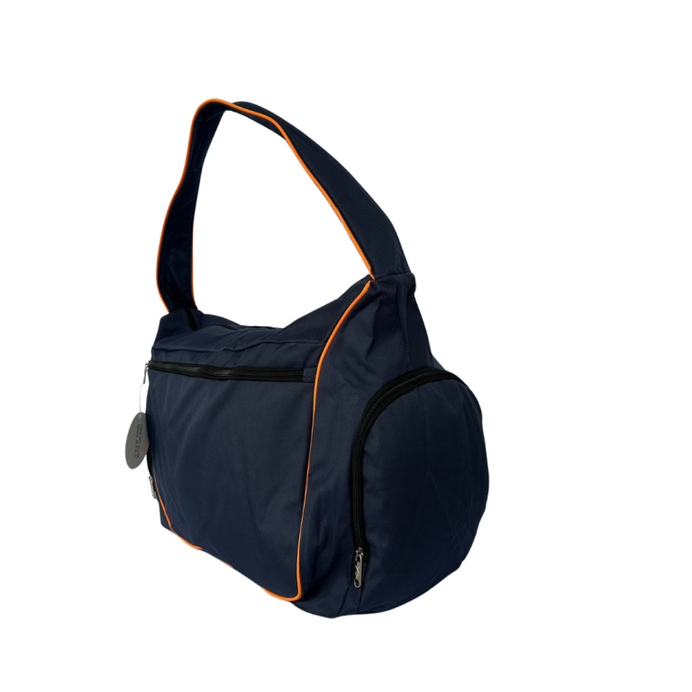 borsa fashion blu navy e arancione 3