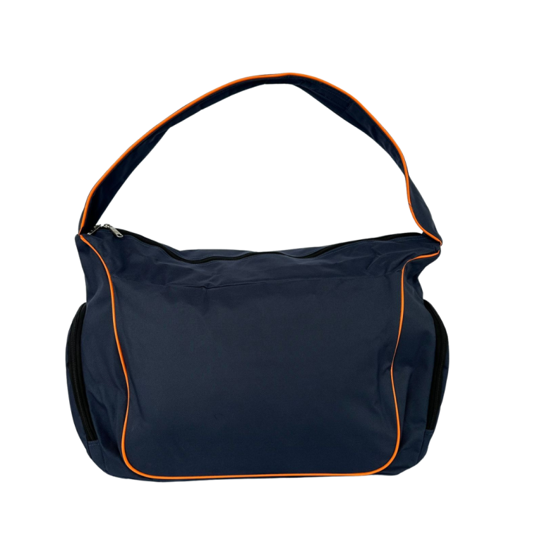 borsa fashion blu navy e arancione 4