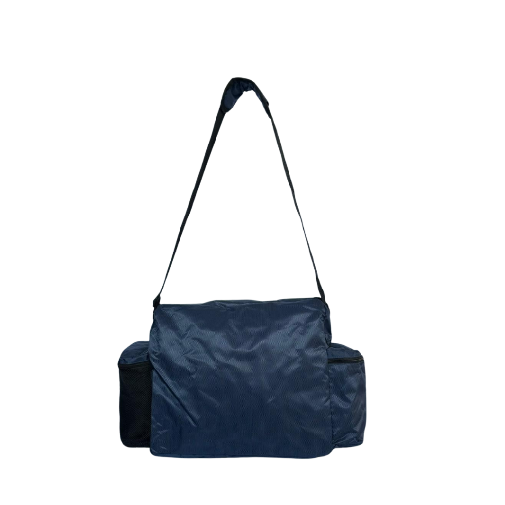 borsa postina blu navy nylon carbon 4